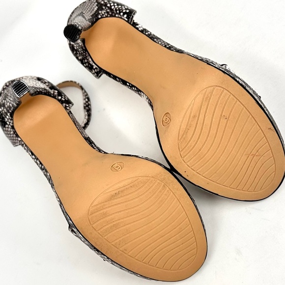 Michael Shannon Angelica Womens Sandals Snake Print Heel - Picture 12 of 12